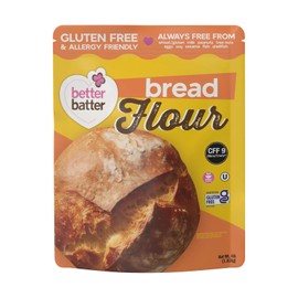 Better Batter Bread Flour | Certified Kosher & Gluten Free Flour for Baking Top 9 Allergen-Free Perfect for Yeast Bread Recipes & Pie Crusts! Knead, Cold Proof Hostess Kitchen Cooking Gifts 4LB Pouch