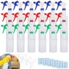 Lnrueg 18 PCS 16 oz Plastic Spray Bottles with 3