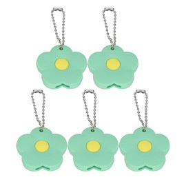 Qukaim PVC Key Protect Cover 5Pcs Key Turner Aid, PVC Key Cover Protector, Elderly Grip Accessories for Home, Petal Shape, Green