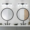 SOTTAE 4-Light Bathroom Vanity Lights, Modern Vanity Lighting with Milky