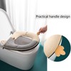 Thickened toilet seat cushion cover is universal, warm, washable and