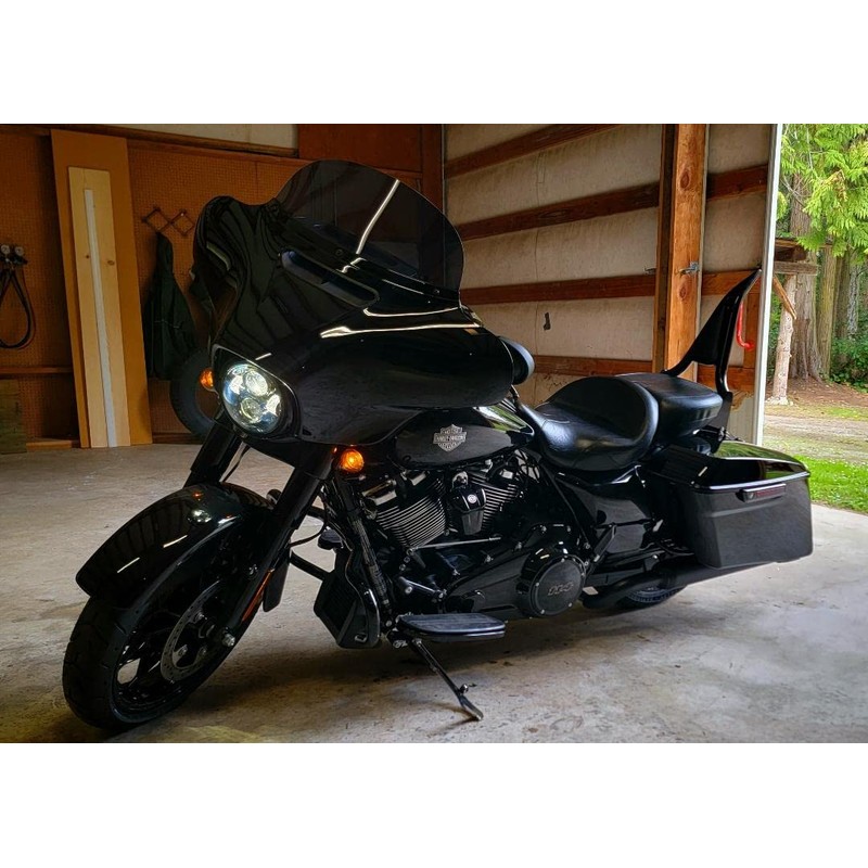 Sled Shields 8" DARK TINT windshield compatible with Harley Davidson