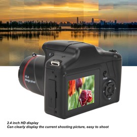Digital Camera for Photography, 16X Digital Zoom Vlogging Camera Autofocus with 2.4 Inch Display, 16MP Anti Shake Mini Selfie Travel Camera USB Charging for Beginners