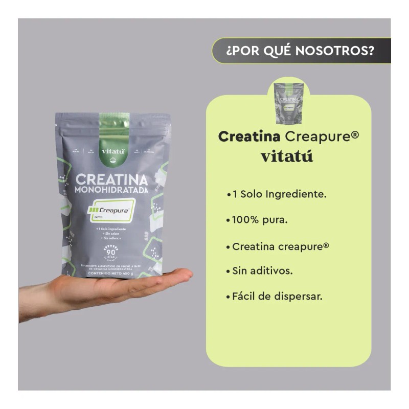 Vitatú | Creatina Monohidratada Creapure De Alta Pureza Sabor Sin