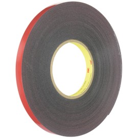 3M™ 6382 Automotive Acrylic Plus Attachment Tape, Black, 1/2" x 20 yds.