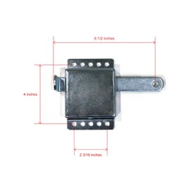The ROP Shop Zinc Plated Security Bar Garage Door Slide Lock Latch for Prime-Line GD52118