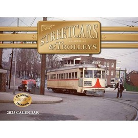 Tide-Mark, Street Cars and Trolleys 2025 Wall Calendar