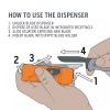 Outdoor Edge 3.0" Utility Blade Dispenser 12 Replacement Blades for
