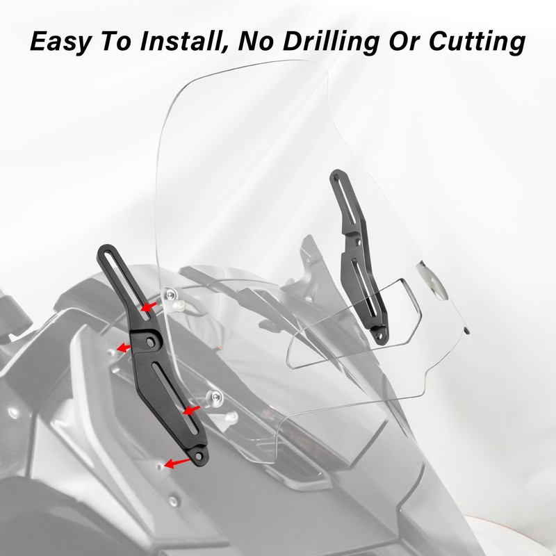 Adjustable Windshield Brackets Fit for Can-Am Spyder F3-T F3-L Windscreen