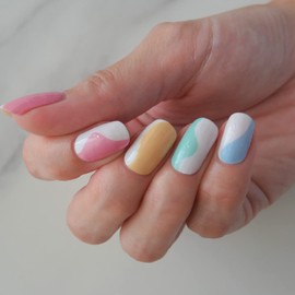 Nodspark Spring Deco Nail Polish Wraps Manicure | Contains 16 Nail Art Nail Wraps (8 Different Sizes) | Affordable | Quick and Easy to use | 15 Minute Application | Lasts up to 2 Weeks |