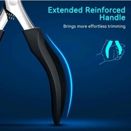 new huing Stainless steel Curved Blade Nail Clippers for Pedicure Toe Nail Cutter Ingrown