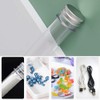 5 Pcs 100ml Plastic Test Tubes with Lid, Clear Test