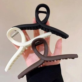 Popular Twisted Matte Hair Claw Clip Recommended Dark Brown-ONE 5ea