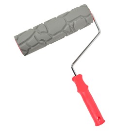 Nichiyo 10'' Patterned Paint Roller for Wall Decoration Classic Brick Embossing Texture Rubber Roller Decorative Household DIY Paint Art Tool for Wall Decoration (EEG731T)