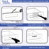 King&Charles Multi Cabinet Hardware Template with Center Punch, Cabinet/Drawer Handle