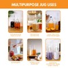 FastRack 4-Pack 1G Clear Glass Jugs with Polyseal Caps, 6.5G