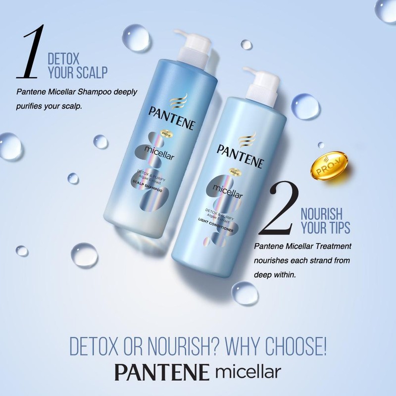 Pantene Micellar Detox & Moisturize Shampoo 530ML