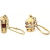 Keychain Set Medieval Sea Lantern and Oil Lamp Design Brass