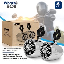 See Desciption Pyle PLMR22CR 2.25" Waterproof Off-Road Speaker
