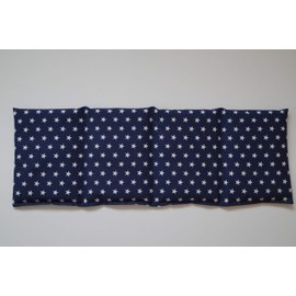 Rye Cushion Organic Rye 4 Chambers 50 cm x 17 cm Dark Blue with White Stars