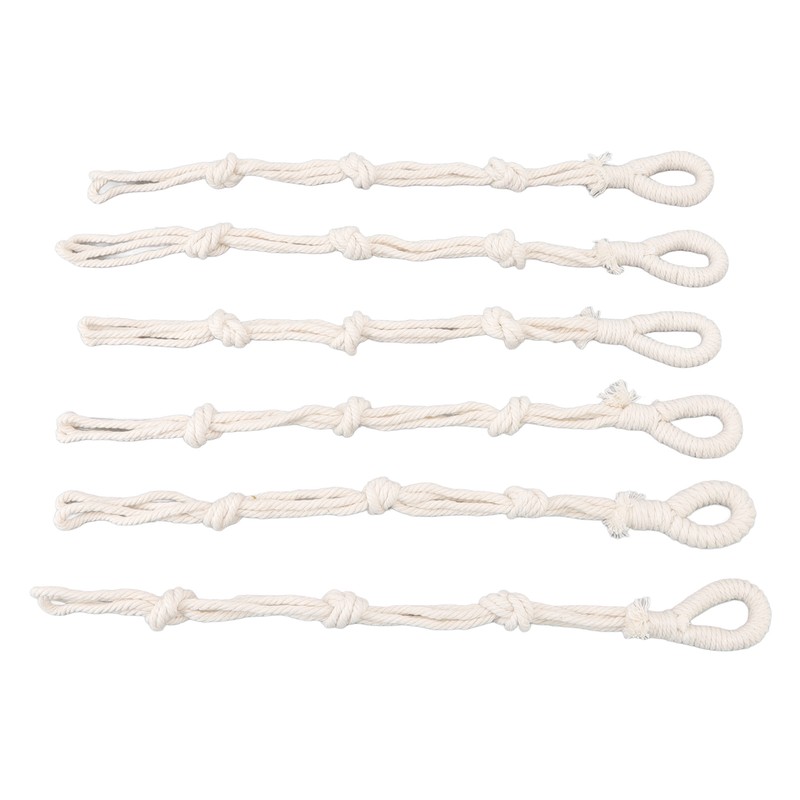 6 Pcs Macrame Plant Hanger Braided Cotton Rope Adjustable Hanging