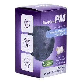 Suplemento Dormir Simplex Pm Con L-teanina E Inulina 30 Caps