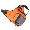 Polyester Multifunctional Fishing Tackle Crossbody Bag with Adjustable Shoulder Straps(Orange