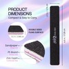 Professional Nail Files Grit 80/80, Jumbo Size Black/Pink Rectangle (50pcs