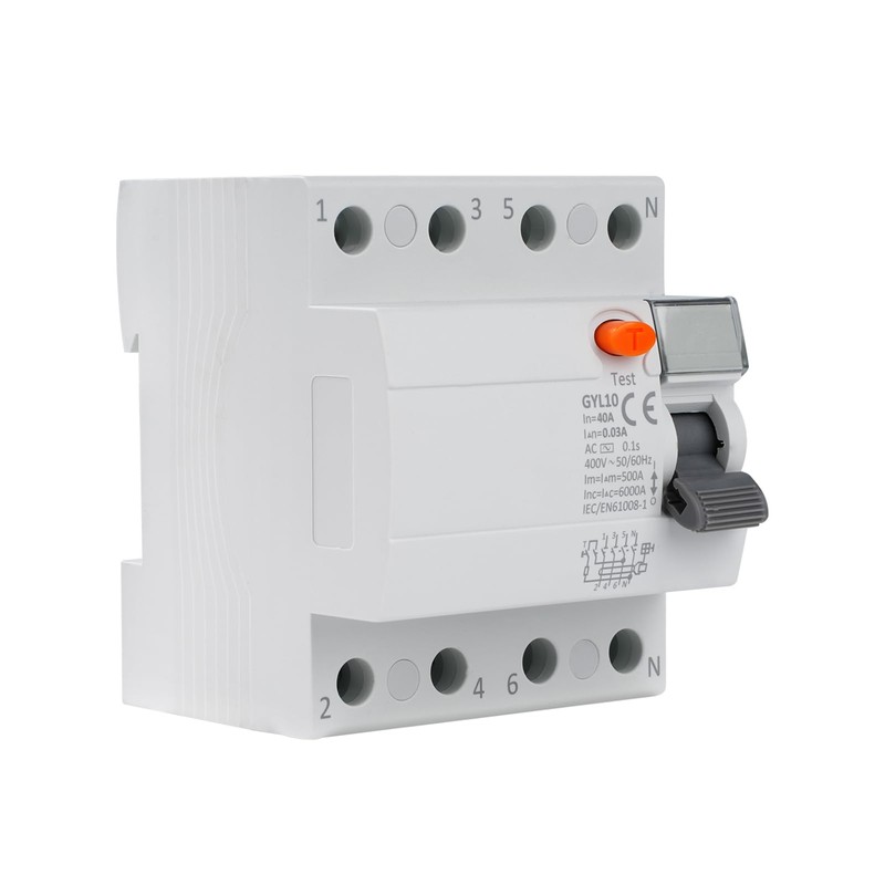 DEWIN GYL10 FI Circuit Breaker 40A 30mA 4-Pin RCCB Residual