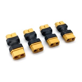 LINSYRC 4pcs XT60 Plug Female to Female Connector No Wire Adapter Converter for RC FPV Car Plane Drone LiPo Battery (Female to Female)