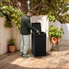YESHOMY 2 Pack Outdoor Trash Can with Lid, Garbage Bins
