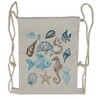 Ambesonne Hipster Drawstring Backpack, Underwater Marine Life, Sackpack Bag