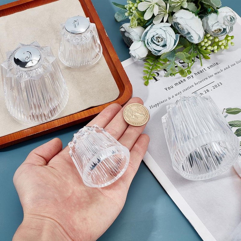 GOMAKERER 4 Pcs 2 Sizes Shower Faucet Handle Replacement, Bathroom