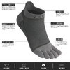 VWELL Men's Five Toe Socks, Sweat Absorbent, Quick Drying, Ankle