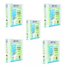 Kyma  5 Carpetas 2 Arillo En D Marca Kyma 400 Hojas C/3 Ventanas