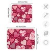 JUMBEAR Valentine's Day Love Heart Dish Drying Mat Absorbent Reversible
