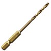 FIRST 2138-35 Titanium Coated Hex Shank Iron and Steel Drills,