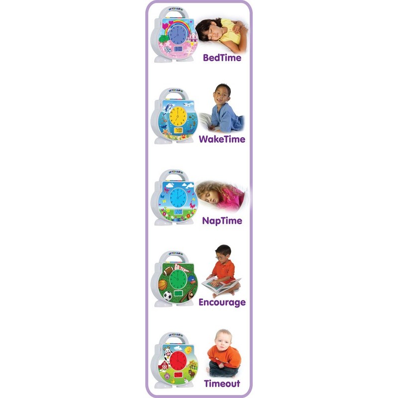 My Tot Clock (All-in-One Toddler Sleep Clock, Alarm Clock, White