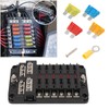 ZEALfix 12 Compartment Car Fuse Holder Fuse Box for Motorhome