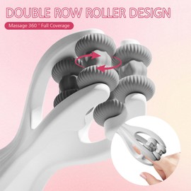 2 Stück Handmassagegerät Handmassageroller,Fingerroller-Massagegerät,Finger Massagegerät mit 2 Ätherischen Handmassageölen,Bessere Wirkung Bei Gemeinsamer Anwendung,Lindert Fingerermüdung (Grau)