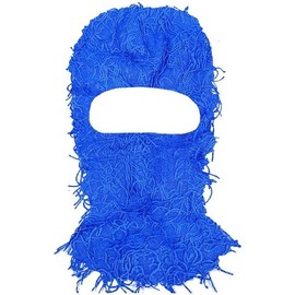 2 count Distressed Balaclava Trending Ski  Wind Proof Winter Premium One Size Yeat Shiesty Distress Mask Beanie Cap - Color: Light Purple, Size: One Size