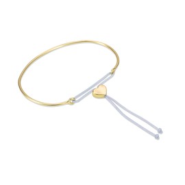Lucky Feather Reminder 14k Gold Dipped Adjustable Wire Cuff Mantra Bracelet (You are Loved) with Gold Tone Heart Charm.