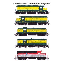 Housatonic Railroad Locomotives 5 magnets Andy Fletcher
