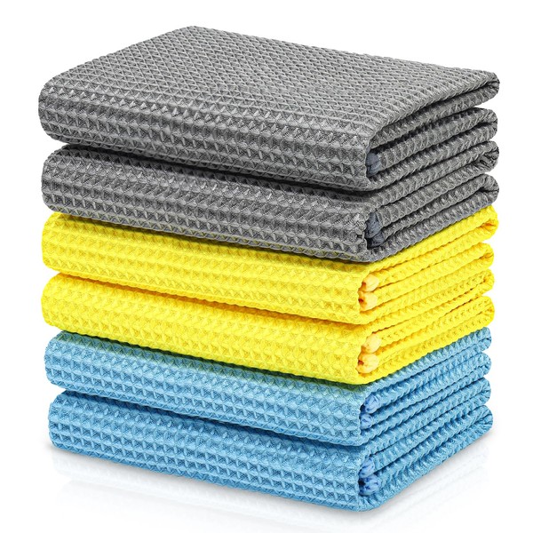 SOMLAW Set of 6 Microfibre Cloths, Guest Towels, 40 x