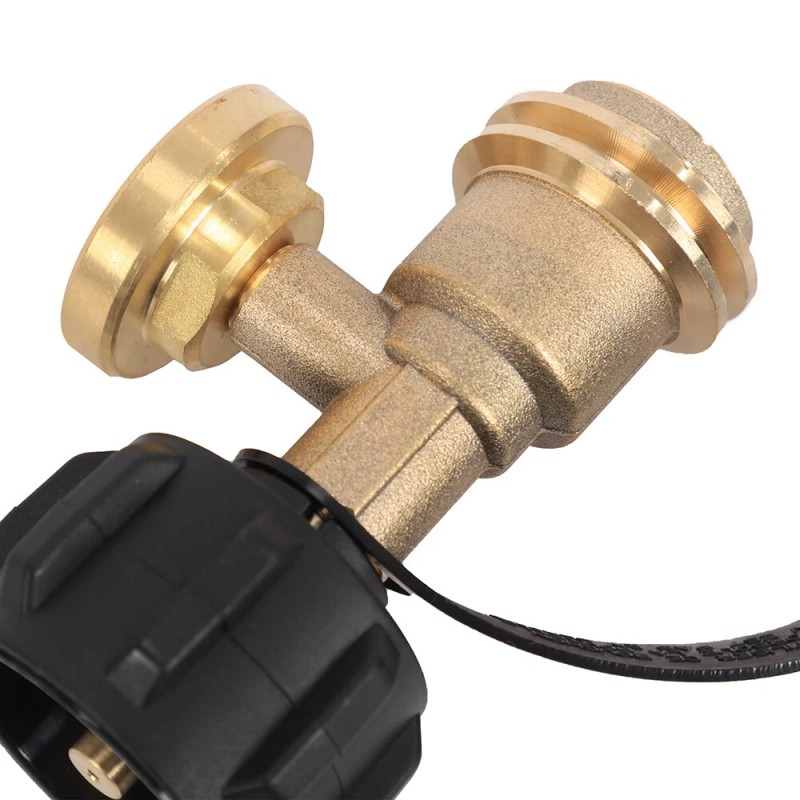 motor_glide2024 Propane Tank Gauge Brass Adapter w/Gas Pressure Level Meter