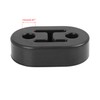 X AUTOHAUX 4pcs 2 Holes 12mm Dia Car Exhaust Hanger