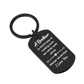 Bicfuiot Big Brother Gifts for Boy Brother Birthday Gifts from Sister for Little Brothers Older Younger Adult Christmas Stocking Stuffers Fathers Day Father's Day Graduation Valentines Keychains