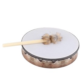 Shaman Drum,Bodhrans Frame Drums Siberian Drum Spirit Music Handmade Shamanic Drum with Drum Stick for Music Lovers Decor (Tree of Life One Size)