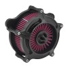 HDBUBALUS Matte Black Air Filter Cleaner Red Intake For Harley