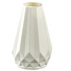 Flower Vase, Unbreakable PE Plastic Durable Decorative Small White Vase